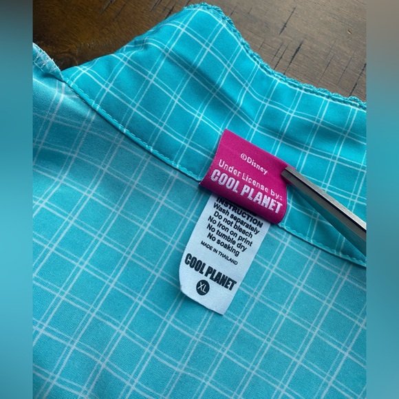 •GUC•Disney Thailand Cool Planet Button Down Minnie Mouse Short Sleeve Top - Picture 14 of 15